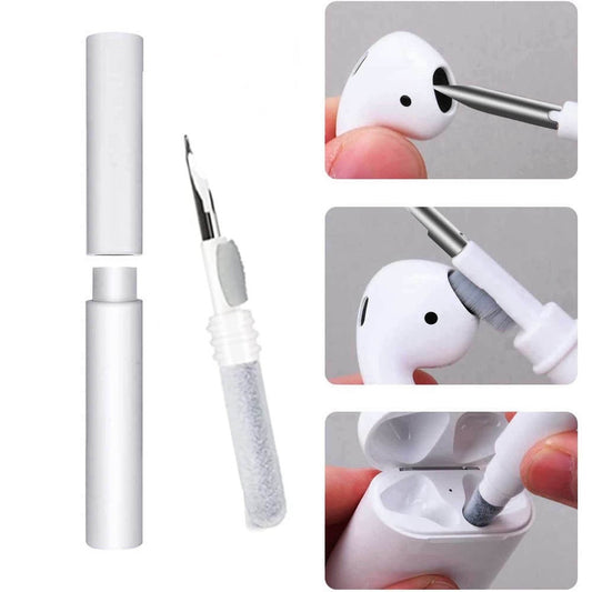 AirPods Schoonmaak Kit - Airpod Reiniger - AirPods Cleaner - Oordopjes Cleaning Pen - Cleaning Pen voor Bluetooth Oordopjes en Oplaadcase