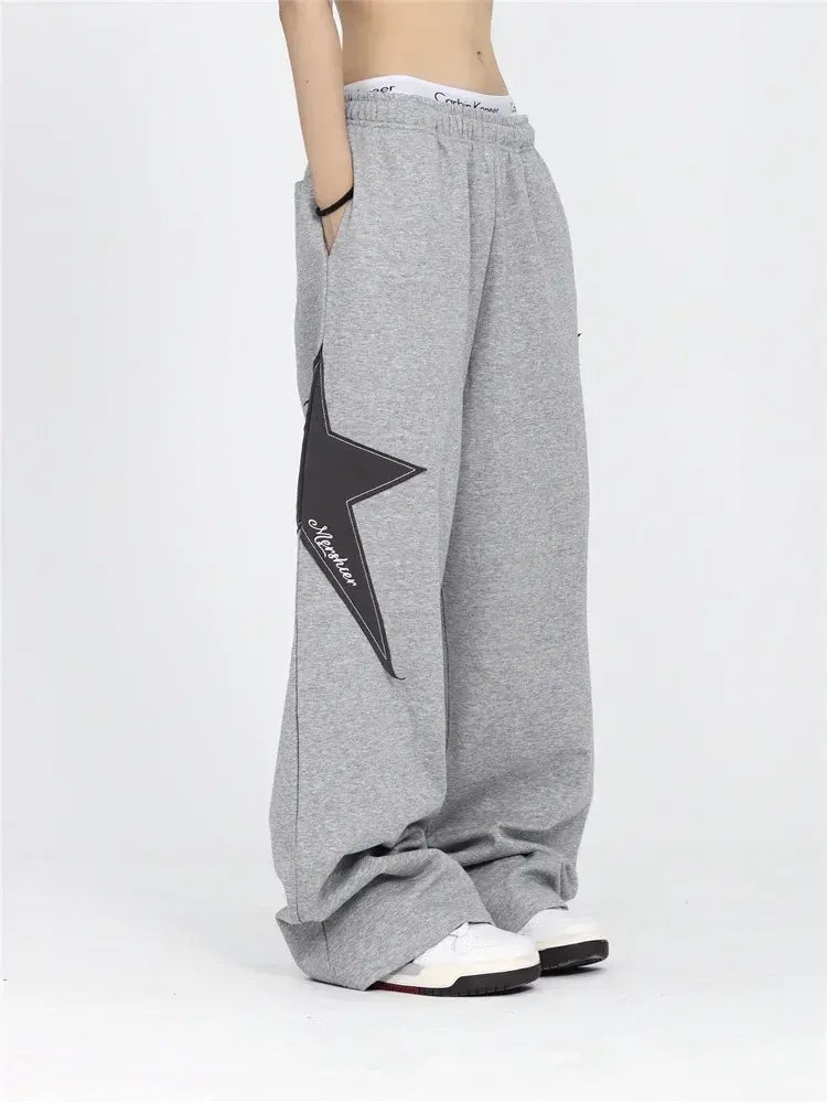 Dames - Joggingsbroek - Oversized - Grijs