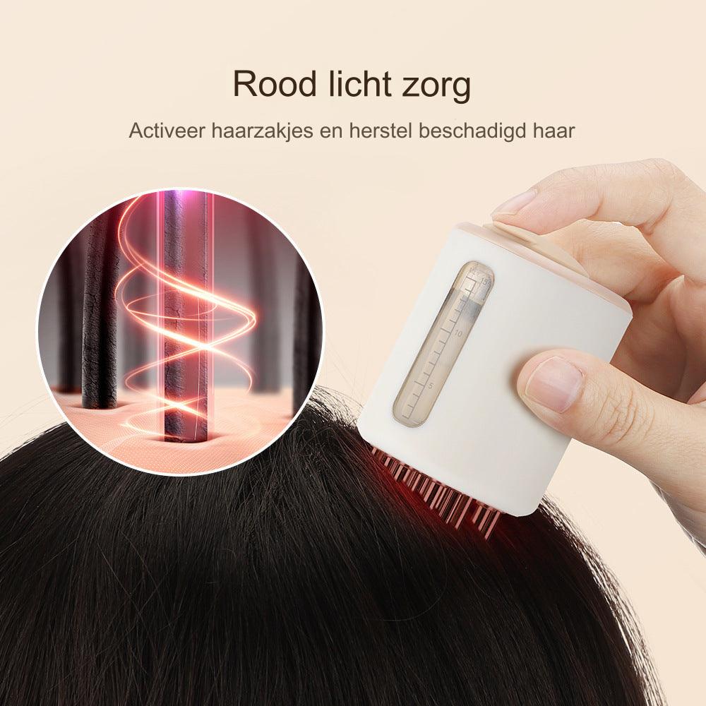 Elektrische Vibrerende Massagekam met Rood Licht & Microstroom voor Haargroei