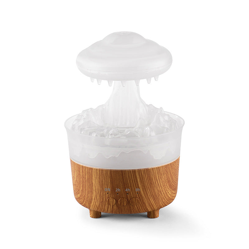 Regen Wolk Nachtlamp - Humidifier met Regenwater Druppel Geluid - 7 Kleur Led Licht - Essential Oil Diffuser Aromatherapie