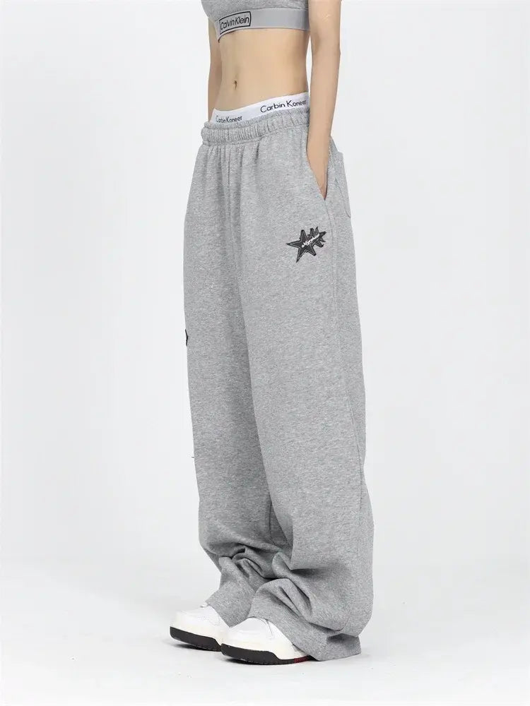 Dames - Joggingsbroek - Oversized - Grijs