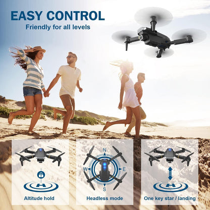 Drone X Pro - HD Selfie Camera  -WIFI FPV - 3 Batterijen - Vouwbaar RC Quadcopter