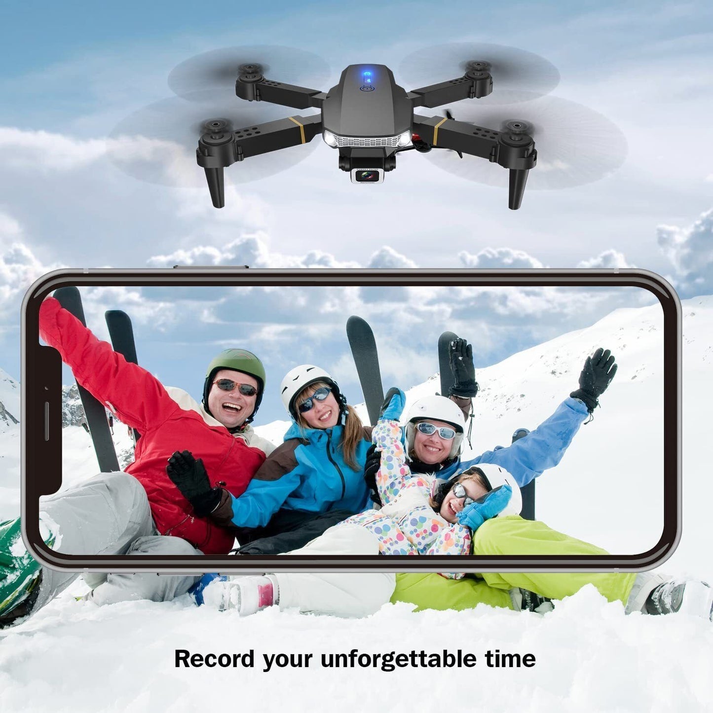 Drone X Pro - HD Selfie Camera  -WIFI FPV - 3 Batterijen - Vouwbaar RC Quadcopter