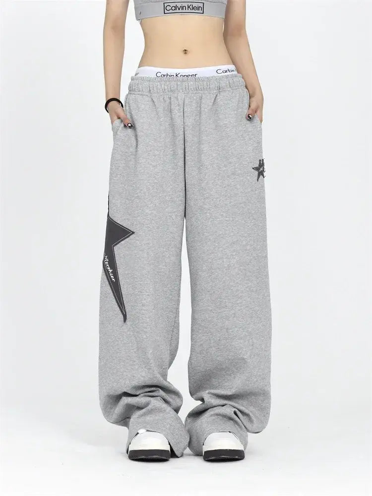 Dames - Joggingsbroek - Oversized - Grijs