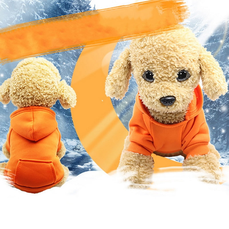 Zachte Honden Hoodie - Comfortabel - voor Kleine Hondjes - Zachte Fleece voor Huisdier