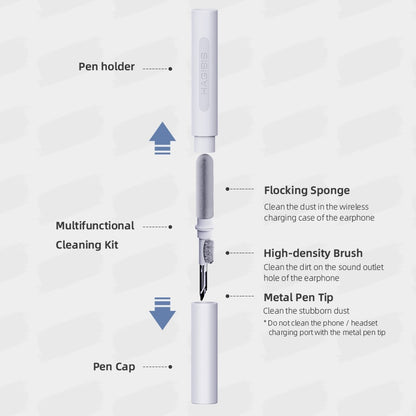 Hagbis AirPods Schoonmaak Toolkit - Wit - Metalen Pen Tip