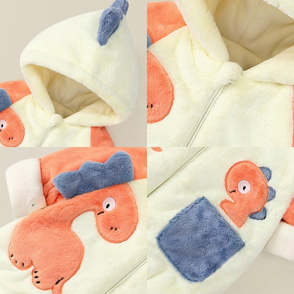 Baby Dino Romper - Baby Kleding - Comfortabel - Warm - Zacht