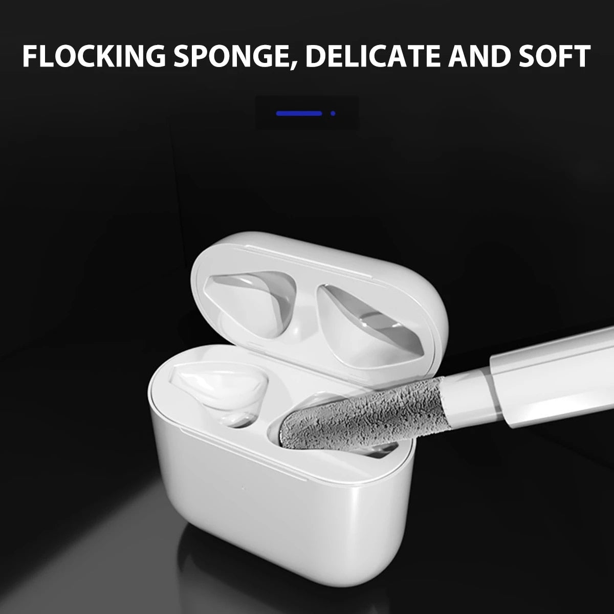 AirPods Schoonmaak Kit - Airpod Reiniger - AirPods Cleaner - Oordopjes Cleaning Pen - Cleaning Pen voor Bluetooth Oordopjes en Oplaadcase